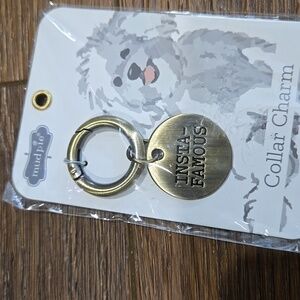 NWT MUD PIE DOG COLLAR TAG INSTAFAMOUS.  #6587